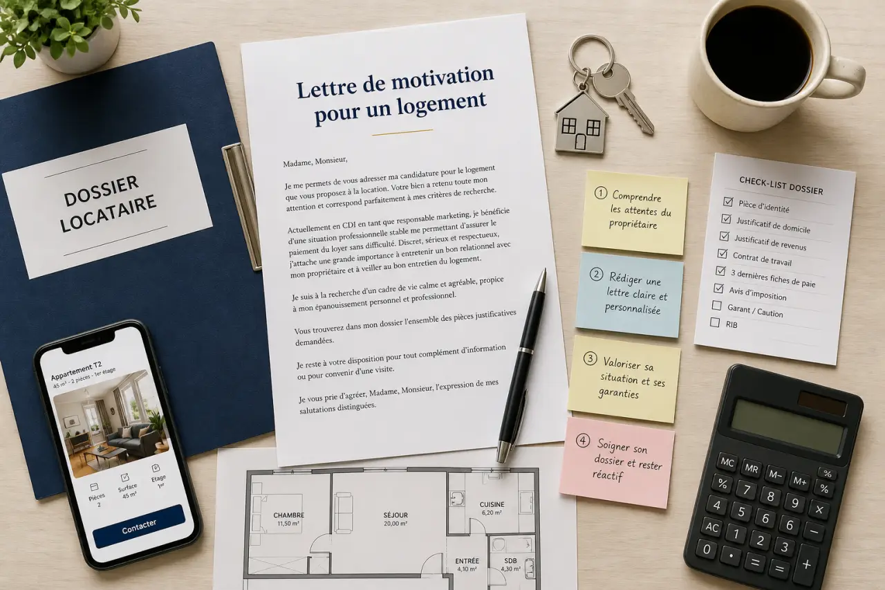 Lettre de motivation pour un logement : 4 étapes pour convaincre le propriétaire et sécuriser votre dossier