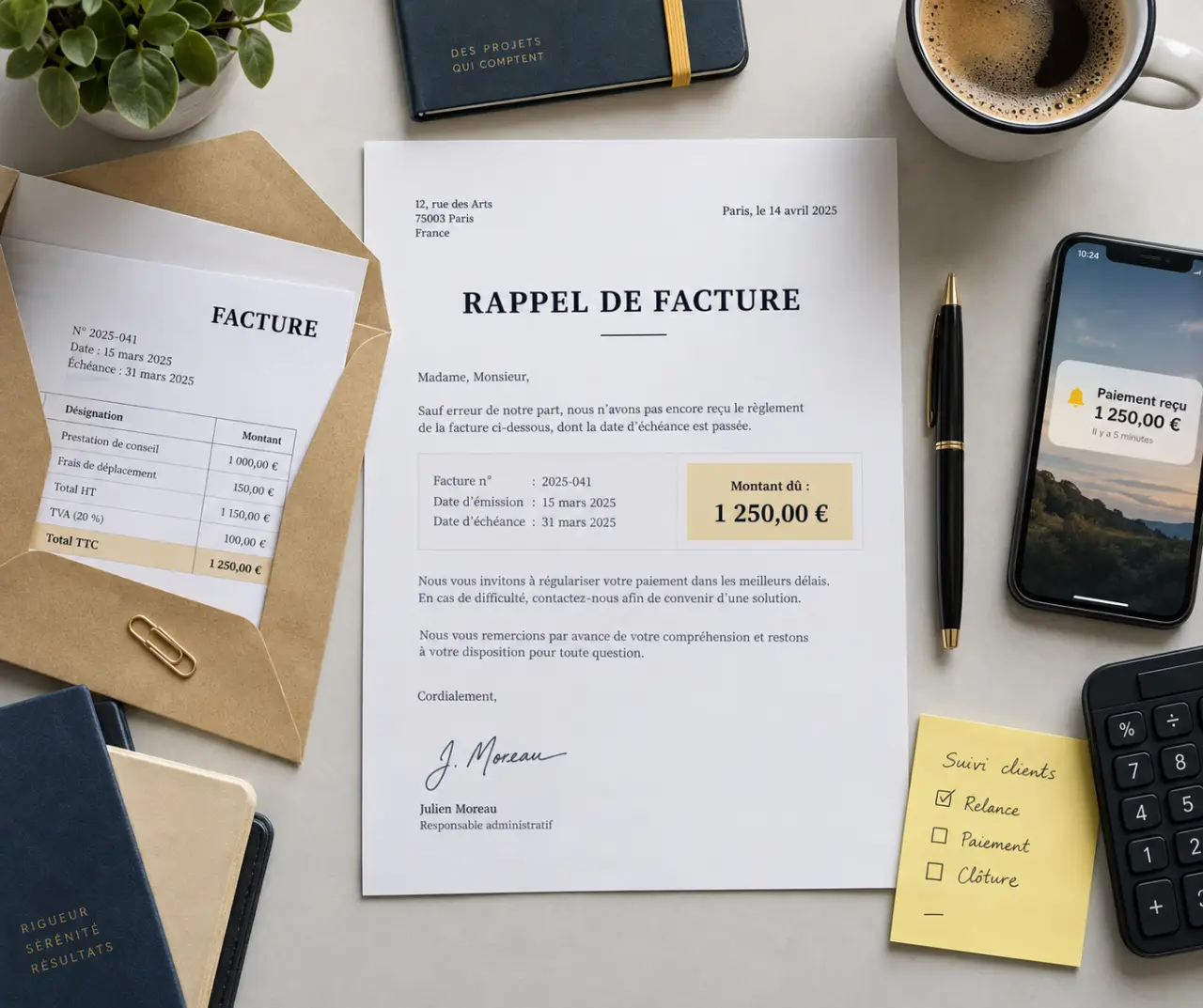 Lettre de relance facture : soyez ferme sans bloquer le paiement