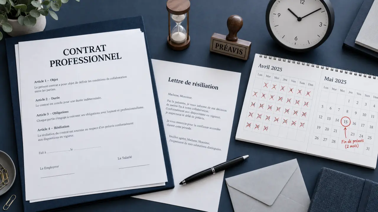 Résilier un contrat professionnel : le préavis de deux mois ne suffit pas toujours