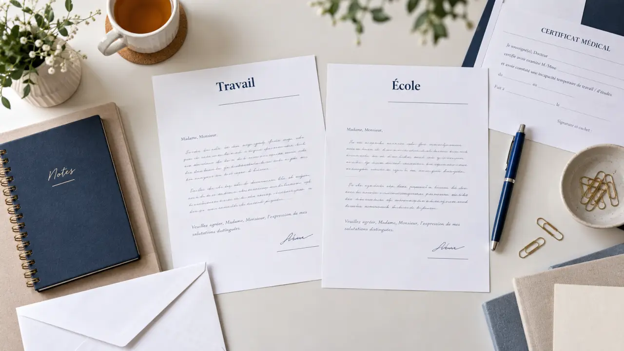 Lettre d’excuse pour absence maladie : les modèles à utiliser au travail et à l’école
